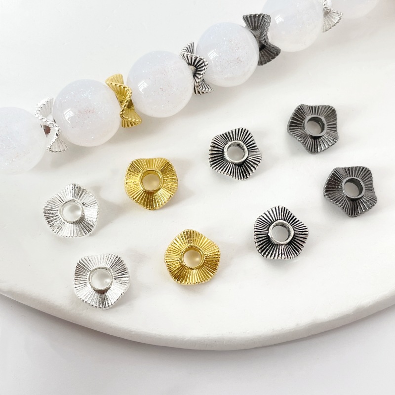Bead Cap Flower - 50 peças 6-10mm tampas de contas