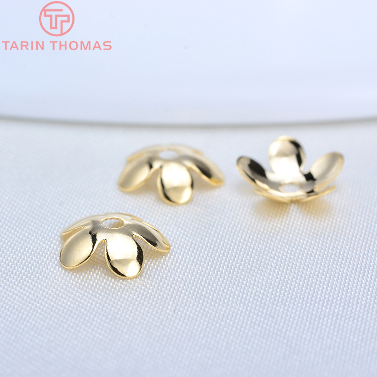 Bead Cap Flower - (3176) 20 peças 8.5mm 24k cor