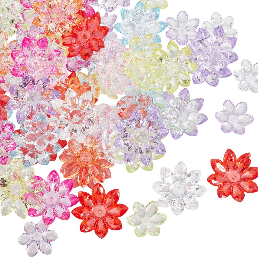 Bead Cap Flower - 80 Peças 2 Estilos de Tampas