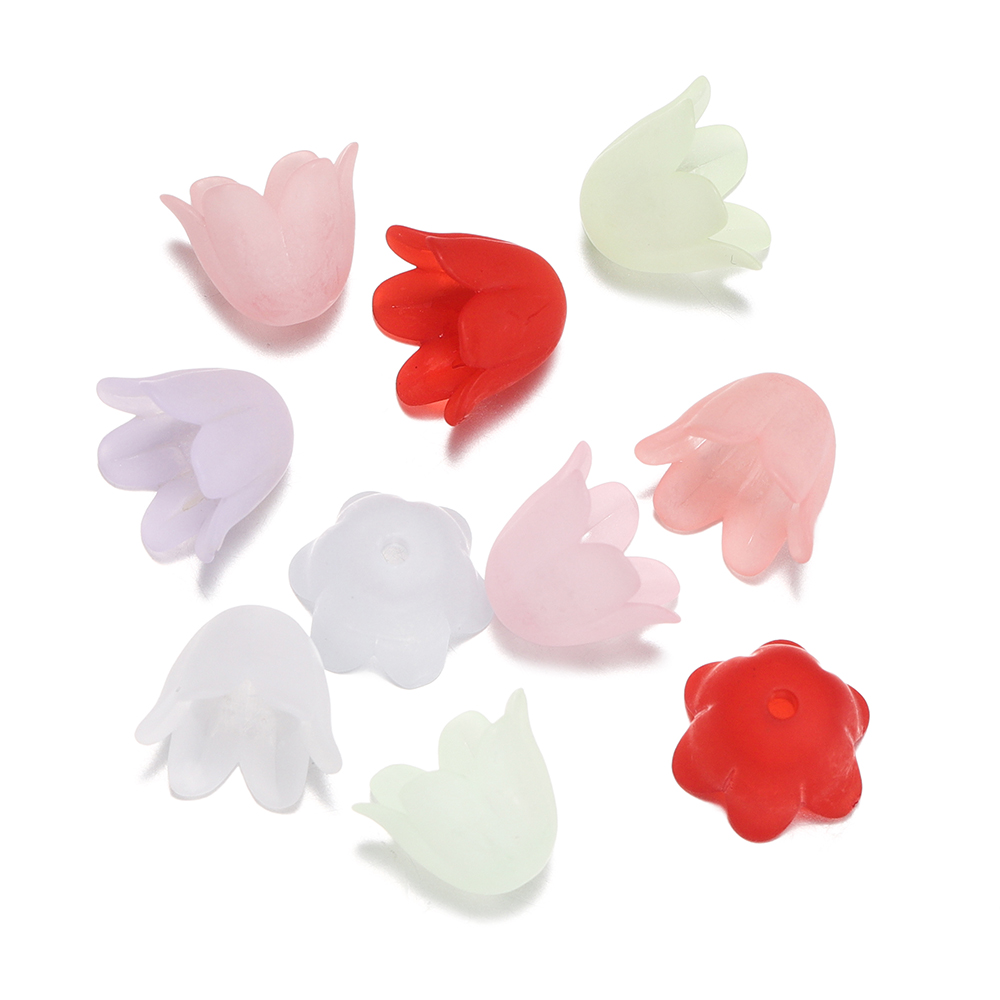 Bead Cap Flower - 50 peças de Contas de Flor