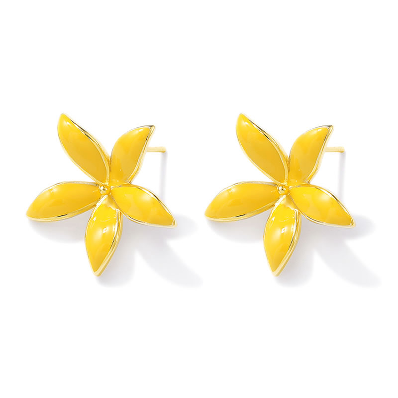 Brincos de Flor em Latão Cor O - Jewelry Making Pins avaliação e preço