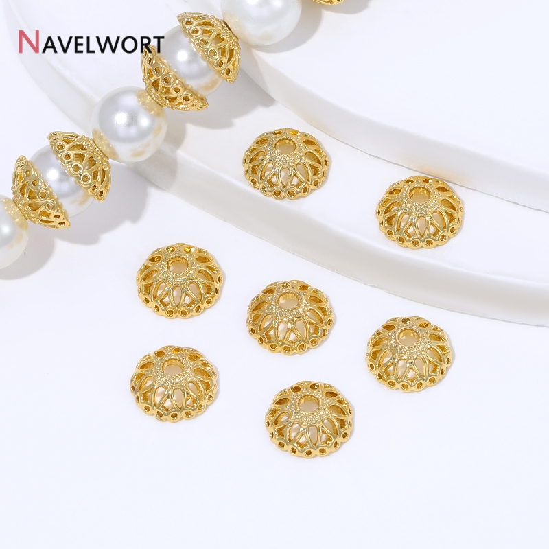 Tampas de contas em forma de f - Bead Cap Flower avaliação e preço