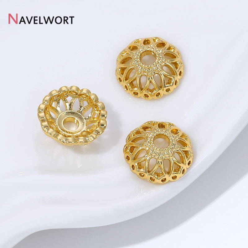 Tampas de contas em forma de f - Bead Cap Flower avaliação e preço