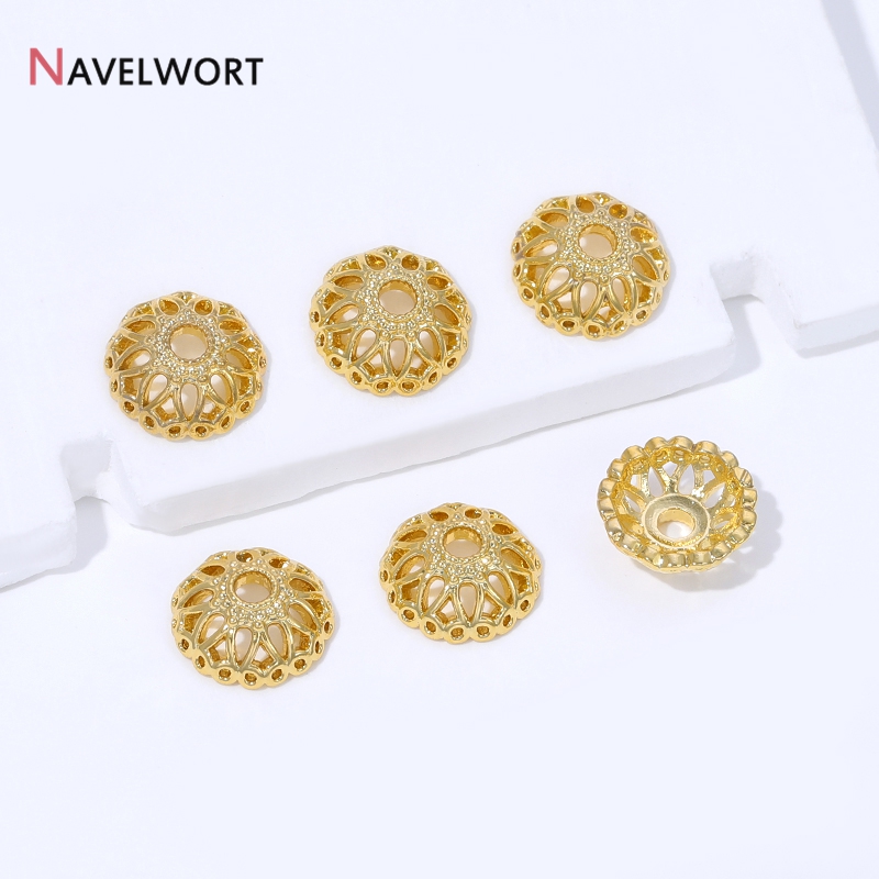 Tampas de contas em forma de f - Bead Cap Flower avaliação e preço