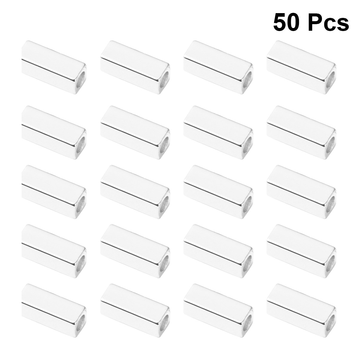 50 Peças de Espaçadores Tubula - Jewelry Making Ideas With Beads avaliação e preço