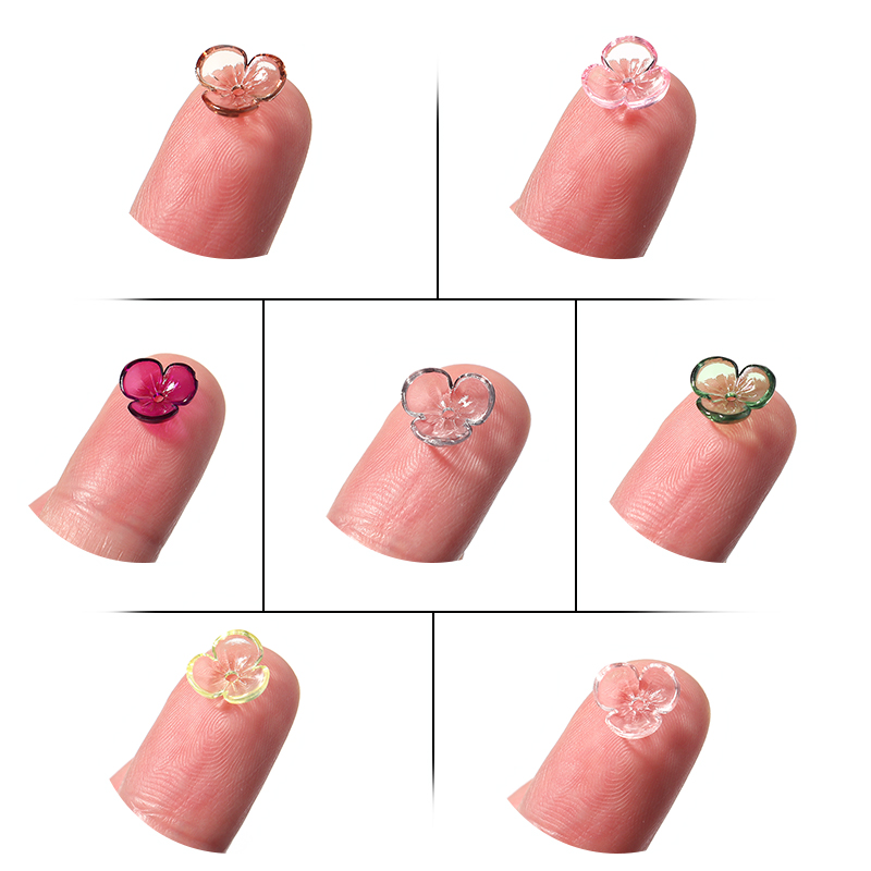 20 pçs/lote transparente resin - Bead Cap Flower avaliação e preço