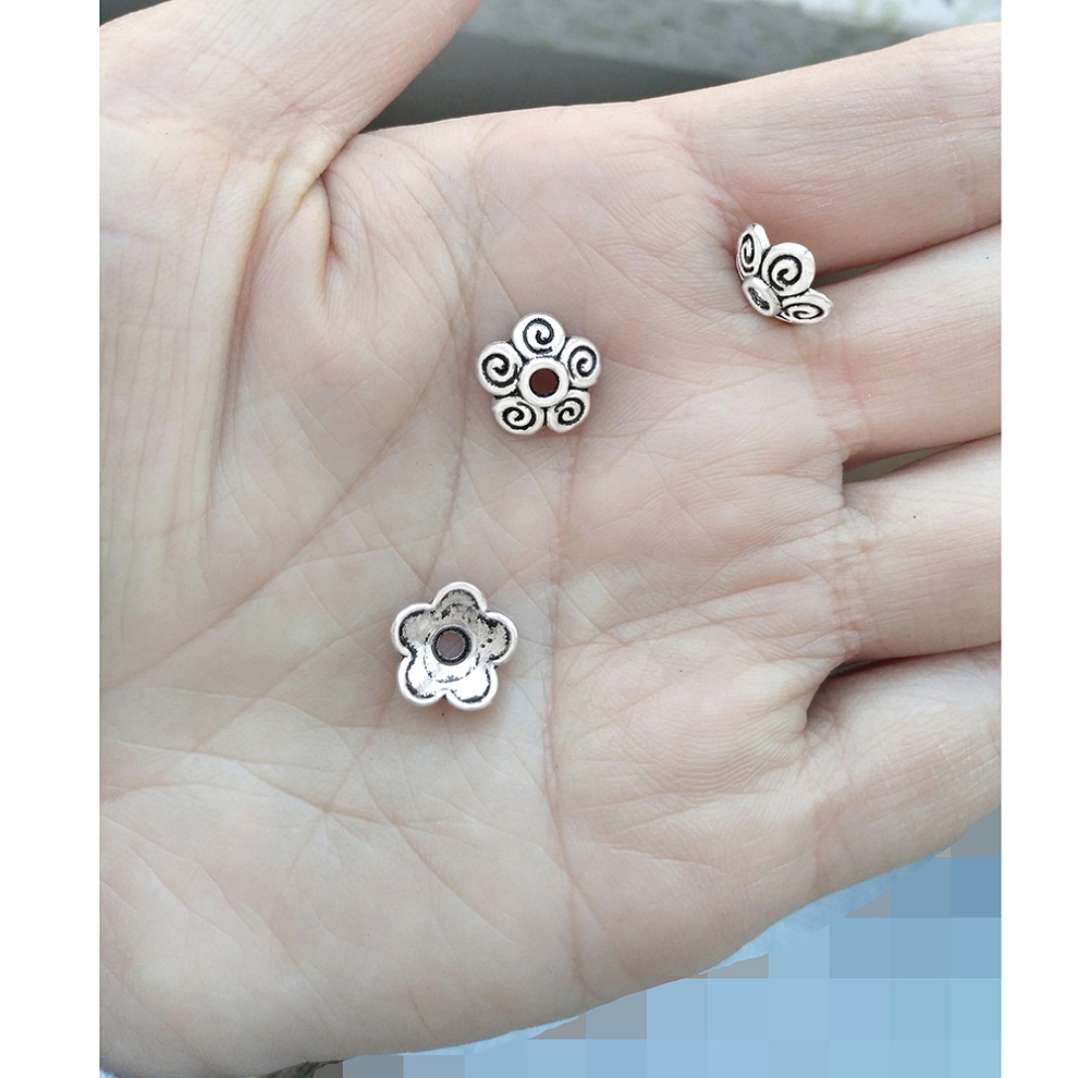 Jwelery descobertas tampas de  - Bead Cap Flower avaliação e preço