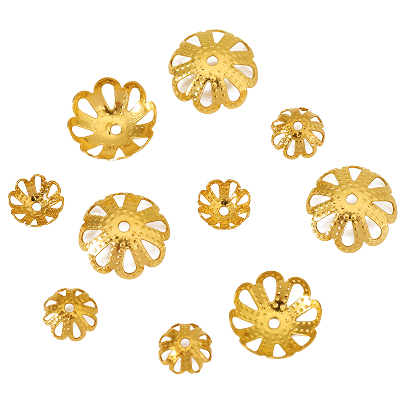 30 peças de Terminais e Contas - Bead Cap Flower avaliação e preço