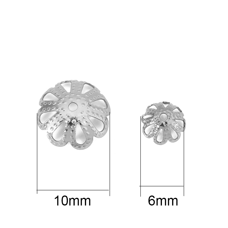 30 peças de Terminais e Contas - Bead Cap Flower avaliação e preço