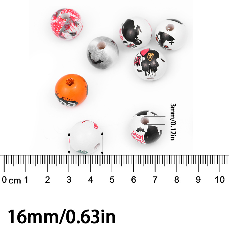 16mm 40-10 pçs halloween boom  - Jewelry Making Ideas With Beads avaliação e preço