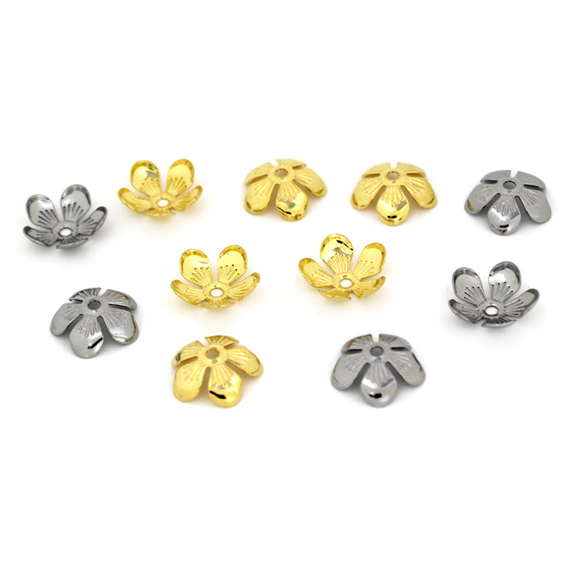 50 peças 11mm tampas de contas - Bead Cap Flower avaliação e preço