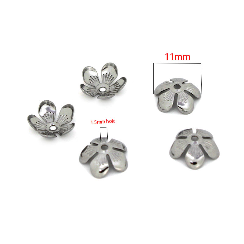50 peças 11mm tampas de contas - Bead Cap Flower avaliação e preço