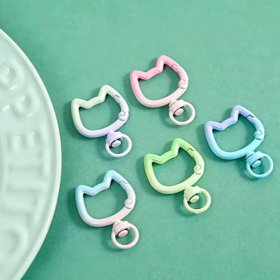 5-10 Peças Mosquetão Gradiente - Jewelry Making Pins avaliação e preço